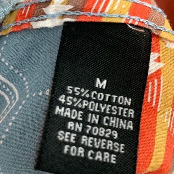 Carbon slim fit southwestern print button down - Picture 7 of 7